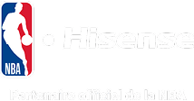 NBA & Hisense Logos - Official Partner of the NBA